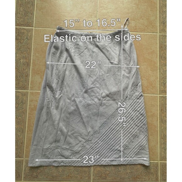 NORTON Studio linen blend midi skirt purple size M - Picture 2 of 7